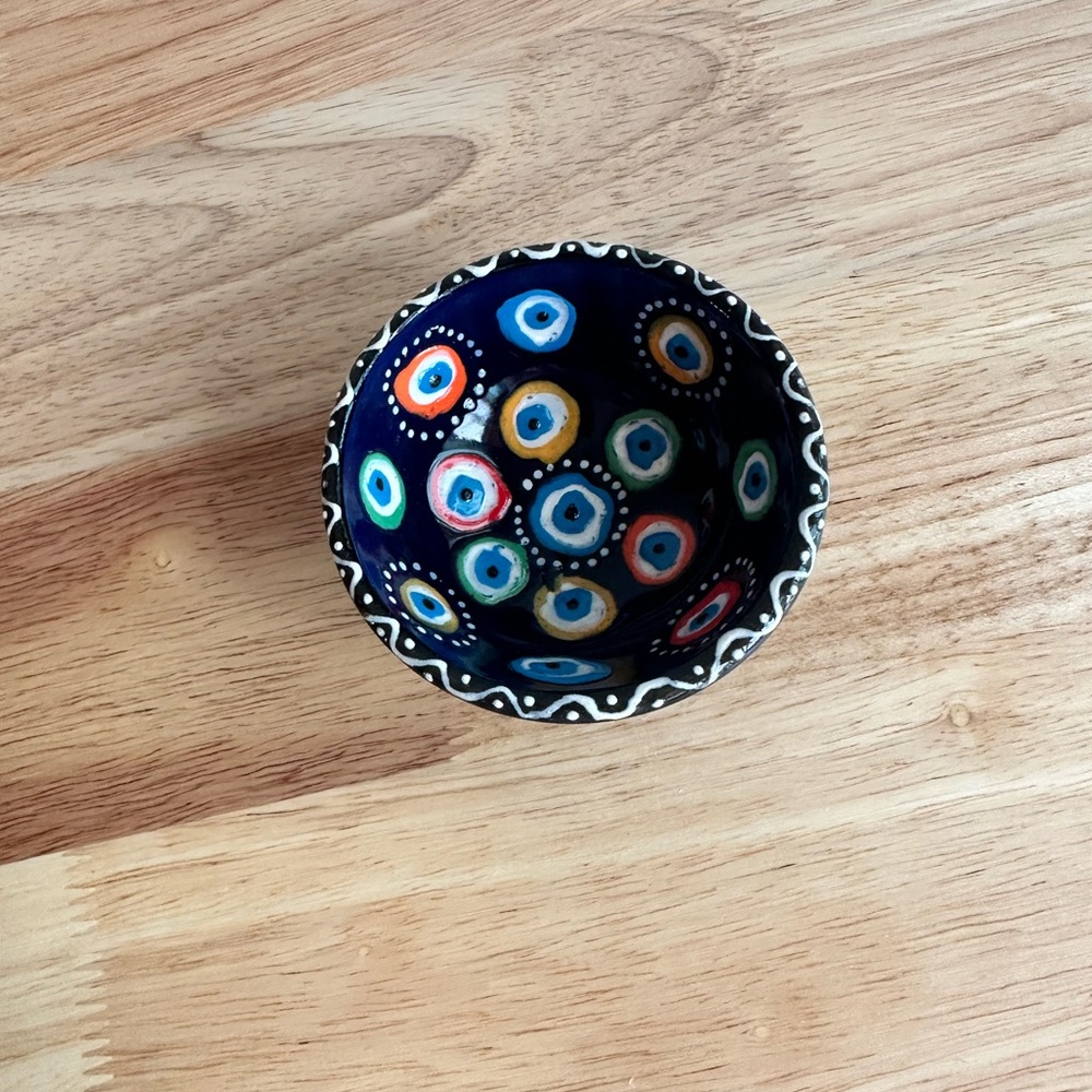 Home Design mini colorful jewelry bowl, Navy